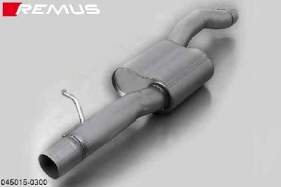 045015 0300, Audi S/RS S1 Quattro, type 8X, Year 2015- , S1 Sportback Quattro, type 8X, Year 2015- , 2.0l TFSI 170 kW (CXZA), Remus front resonated sectionOriginal tube round 65 mm, REMUS tube round 70 mm