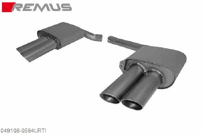 049108 0584LRTI, Audi S/RS S5 Quattro Coupe, type 8T, Year 2007- , 4.2l FSI V8 260 kW (CAU), Remus Titanium sport exhaust L/R with 4 tail pipes round 84 mm