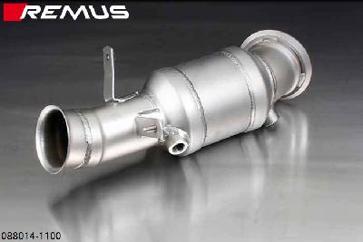 088014 1100, BMW 1 Series F20 5 door / F21 3 door, Year 2011- , M135i(x) 3.0l 235 kW (N55B30), Remus RACING downpipe with sport catalytic convertor (200 CPSI), without homologation, fits only on models up from 7/2013