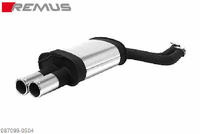 087099 0504, BMW 3 Series E46 Coupe, 330Cd/330Cdx 3.0l Diesel 150 kW, Year 2003-, Remus Sport exhaust with 2 tail pipes round 76 mm
