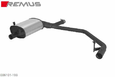 086101 199, BMW 3 Series E46 Sedan / Touring / Coupe 316i/318i, Remus PowerSound sport exhaust with manual valve control system (without tail pipes)