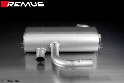 082105 199, BMW 3 Series E90 Sedan / E91 Touring, 318i 2.0l 95 kW (N46), Year 2005- , 320i 2.0l 110 kW (N46), Year 2005-, Remus PowerSound sport exhaust with manual valve control system (without tail pipes)