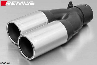 0500 04, BMW 3 Series E92 Coupe, 330xd 3.0l Diesel 170 kW, Year 2006-, Remus 2 tail pipes round 76 mm