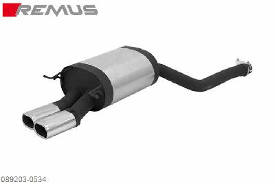 089203 0534, BMW 7 Series E65 Sedan, 730d 3.0l Diesel 160 kW, Year 2003-, Remus Sport exhaust with 2 tail pipes 102x68 mm