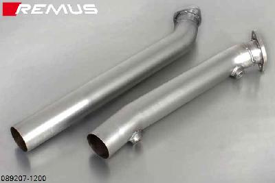 089207 1200, BMW M3 E90 Sedan / E92 Coupe / E93 Cabrio, 4.0l V8 309 kW (S65B40A), Year 2007-, Remus RACING cat replacement tube left/right with flange connection, fits on original header, without homologation, only mountable together with 089207 1000