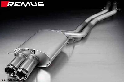 088109 0584C, BMW Z4 E89 Cabrio, sDrive 23i, 2.5l 150 kW (N52B25A), Year 2009- , sDrive 30i, 3.0l 190 kW (N52B30A), Year 2009-, Remus Sport exhaust with 2 tail pipes round 84 mm Street Race