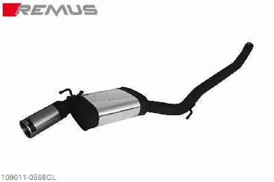 109011 0598CL, Chevrolet Camaro, type LLT, Year 2009- , 3.6l V6 224 kW, Remus Sport exhaust left with 1 tail pipe round 98 mm Street Race, without homologation