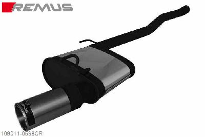 109011 0598CR, Chevrolet Camaro, type LLT, Year 2009- , 3.6l V6 224 kW, Remus Sport exhaust right with 1 tail pipe round 98 mm Street Race, without homologation