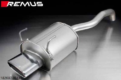 182607 0514S, Fiat 500, type 312, Year 2007- , 1.2l 51 kW (169A4000), Remus Sport exhaust with 1 tail pipe 142x72 mm angled