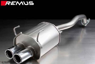 182607 0554, Fiat 500, type 312, Year 2007- , 1.2l 51 kW (169A4000), Remus Sport exhaust with 2 tail pipes round 70 mm staggered