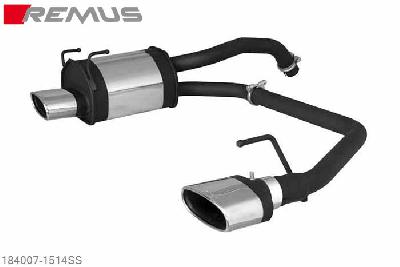 184007 1514SS, Fiat 500, type 312, Year 2007- , 1.4l 74 kW (169A3000), 1.3l JTD Multijet 55 kW (169A1000), Remus Sport exhaust L/R, with 2 tail pipes 142x72 mm angled