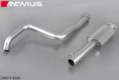 204014 0300, Ford Fiesta ST, VII, type JA8, Year 2013- , 1.6l 134 kW (JTJA), Remus Resonated cat-back front sectionOriginal tube round 55 mm - REMUS tube round 65 mm