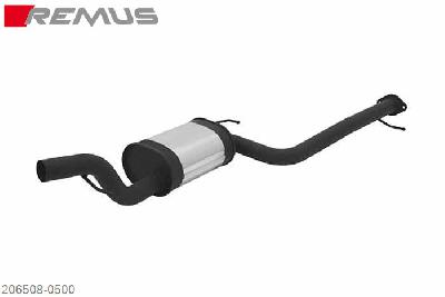 206508 0500, Ford Focus II Facelift Hatchback, type DA3, Year 2008- , 2.0l TDCI 81 kW (EXDA), 2.0l TDCI 100 kW (G6DD/G6DB/G6DG), Remus Sport exhaust (without tail pipes)