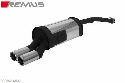 202602 0532, Ford Fusion, type JU2, Year 2002- , 1.4l TDI 50 kW, Remus Sport exhaust with 2 tail pipes 82x67 mm