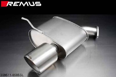 359511 0585SL, Jeep Jeep Grand Cherokee 4x4, type WK, Year 2011- , 5.7l V8 259 kW, Remus Sport exhaust left with 1 tail pipe round 127 mm angled