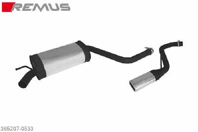 365207 0533, Kia Cee'd, Hatchback, type ED, Year 2007- , 1.6l CRDi 66 kW (D4FB), Remus Sport exhaust with connection tube with 1 tail pipe 102x68 mm