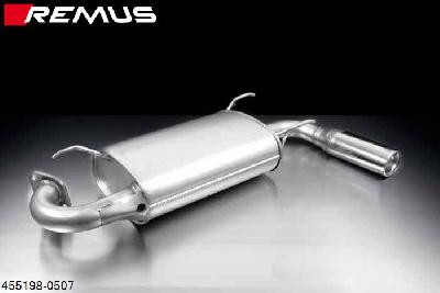 455198 0507, Mazda MX-5, type NB, 1998- , 1.6l 81 kW, 1.8l 103 kW, 1.8l 107 kW, Remus Sport exhaust with 1 tail pipe 97x80 mm
