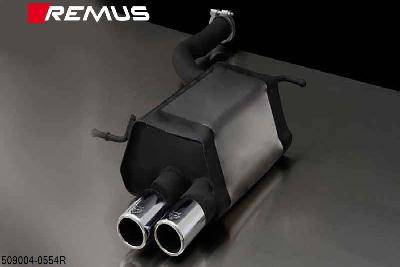 509004 0554R, Mercedes SLK R171, SLK280 3.0l 170 kW, Year 2004- , SLK350 3.5l Year 200 kW, Year 2004-, Remus Sport exhaust right with 2 tail pipes round 70 mm