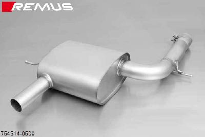 754514 0500, Mini Cooper F55 (5 door), Year 2014- , 1.5l 100 kW, Remus Sport exhaust for left-system (without tail pipes)REMUS tube round 70 mm