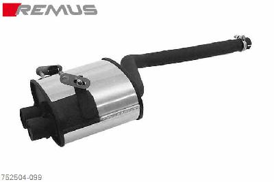 752504 099, Mini One R50, Year 2004- , 1.4l Diesel 55 kW, Remus PowerSound sport exhaust with manual valve control system (without tail pipes)