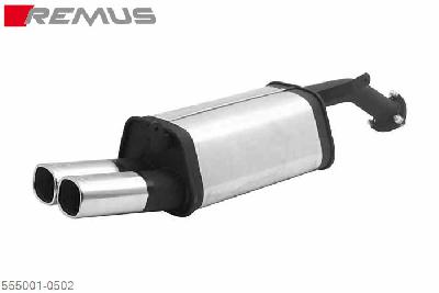 555001 0502, Mitsubishi Carisma, Year 2001- , 1.9l DI.D 75 kW, Remus Sport exhaust with 2 tail pipes 92x78 mm