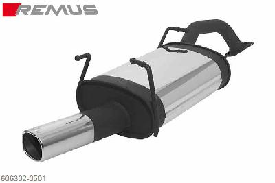 606302 0501, Nissan Primera Sedan, type P12, Year 2002- , 2.2l TDI 93 kW, Remus Sport exhaust with 1 tail pipe 92x78 mm