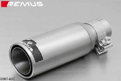 0007 83C, Peugeot "207 ""Active"" and ""Active Pro"", 3 and 5 door, Year 2006- , 1.6l HDI 66/80 kW", Remus 1 tail pipe round 84 mm Street Race