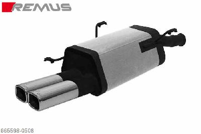 665598 0508, Peugeot 306 Sedan, 1997- , 1.9l Diesel 50 kW, Remus Sport exhaust with 2 tail pipes 80x65 mm