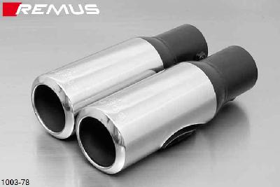 1003 78, Toyota Auris, type E15UT(A), Year 2007- , 2.0l D-4D 93 kW, Remus 2 Diesel tail pipes round 84mm with emission exit downwards