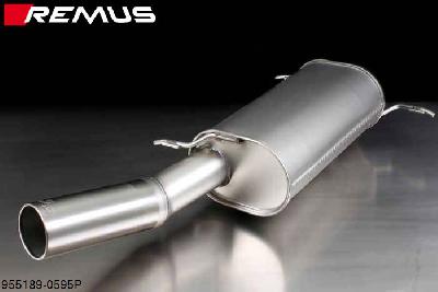 955189 0595P, VW Golf I Cabrio, type 155, 1.8l 70 kW, AUG1985- , 1.8l 72 kW, JUL1989-, Remus Sport exhaust with 1 tail pipe round 90 mm