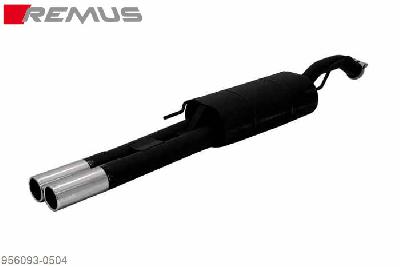 956093 0504, VW Passat B4, type 35i, Sedan and Estate, OCT1993- , 16V 115 kW, Remus Sport exhaust with 2 tail pipes round 76 mm, without homologation