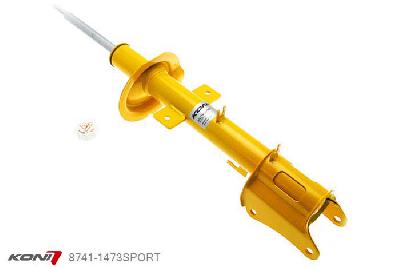 8741-1473SPORT, Koni Sport schokdemper Achteras, Alfa Romeo Sedan en SportWagon, 10/1997-2006, excl. niveauregeling, Q4, GTA, Demping instelbaar  d.m.v. stelknop, Standaard lengte , verlaging tot max. -40mm