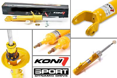 8240-1296SPORT, Koni Sport schokdemper Achteras, Audi A3 (8V) excl. E-Tron, Cabrio, S3, RS3, S-Line, 2012-2015, torsion-beam achterophanging, Demping instelbaar, alleen voor montage (in uitgebouwde toestand), Standaard lengte , verlaging tot max. -40mm