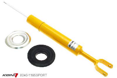 8240-1185SPORT, Koni Sport schokdemper Vooras, Audi A4 (B6 en B7, 8E) Sedan, 11/2000-2007, Incl. sport ophanging, excl. Quattro, Demping instelbaar, alleen voor montage (in uitgebouwde toestand), Standaard lengte , verlaging tot max. -40mm