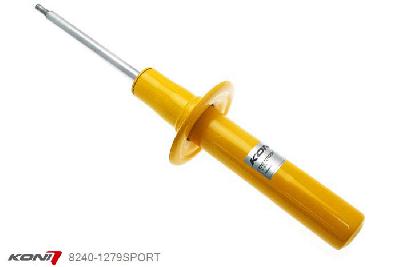 8240-1279SPORT, Koni Sport schokdemper Vooras, Audi A4 (B8, 8K) Avant, 03/2008-2015, Met Audi S-Line ophanging, Demping instelbaar, alleen voor montage (in uitgebouwde toestand), Standaard lengte , verlaging tot max. -40mm