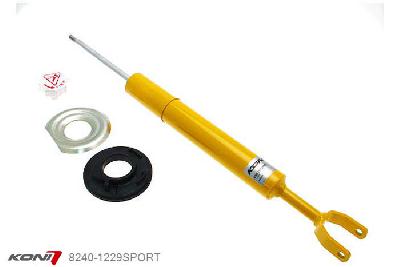 8240-1229SPORT, Koni Sport schokdemper Vooras, Audi A6 (C6, 4F) Sedan, incl. Quattro, 06/2004-2011, excl. luchtophanging, Demping instelbaar, alleen voor montage (in uitgebouwde toestand), Standaard lengte , verlaging tot max. -40mm
