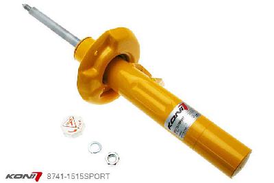 8741-1515SPORT, Koni Sport schokdemper Vooras, Audi TT (8J) Coupe Quattro, 2006-2013, Quattro, excl. Audi Magnetic Ride, TT-S + TT-RS, Demping instelbaar  d.m.v. stelknop, Standaard lengte , verlaging tot max. -40mm