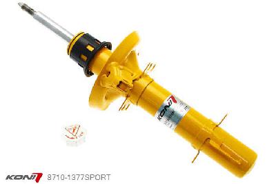 8710-1377SPORT, Koni Sport schokdemper Vooras, Audi TT (8N) Roadster, 1998-09/2006, 2WD, Demping instelbaar  d.m.v. stelknop, Standaard lengte , verlaging tot max. -40mm