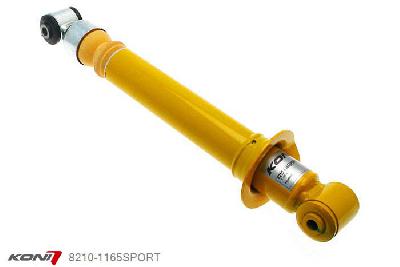 8210-1165SPORT, Koni Sport schokdemper Achteras, Audi S/RS S4 (B5) Sedan Quattro, 1997-2002, demperunit dient verwijderd te worden voordat afgesteld kan worden, Demping instelbaar  d.m.v. stelknop, Standaard lengte , verlaging tot max. -40mm