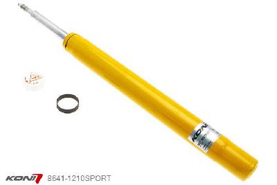 8641-1210SPORT, Koni Sport schokdemper Vooras, BMW Sedan/Touring/Cabrio incl. M-Technik, 09/1982-1991, 318is, 323i, 325i, 324td, McPherson met 51 mm diam. behuizing, L-max: -20mm, Demping instelbaar  d.m.v. stelknop, Standaard lengte , verlaging tot max. -40mm