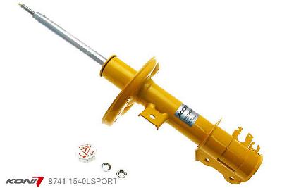 8741-1540LSPORT, Koni Sport schokdemper Vooras links, Fiat 500 0.9, 1.2, 1.4, 1.3 Multijet en 1.4 Abarth, 2007-2015, Incl. Cabrio, Demping instelbaar  d.m.v. stelknop, Standaard lengte , verlaging tot max. -40mm