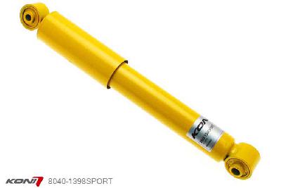 8040-1398SPORT, Koni Sport schokdemper Achteras, Fiat 500 0.9, 1.2, 1.4, 1.3 Multijet en 1.4 Abarth, 2007-2015, Incl. Cabrio, Demping instelbaar, alleen voor montage (in uitgebouwde toestand), Standaard lengte , verlaging tot max. -40mm