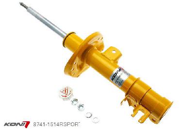 8741-1514RSPORT, Koni Sport schokdemper Vooras rechts, Fiat Grande Punto (Evo), 09/2005-2014, incl. Sport ophanging, Demping instelbaar  d.m.v. stelknop, Standaard lengte , verlaging tot max. -40mm