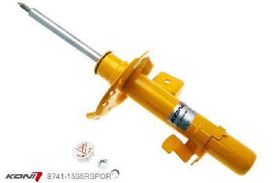 8741-1536RSPORT, Koni Sport schokdemper Vooras rechts, Ford Sedan en Hatchback, 03/2007-2014, incl Sport Pack + S-Pack, excl. CCD (Continuously Controlled Damping), Demping instelbaar  d.m.v. stelknop, Standaard lengte , verlaging tot max. -40mm