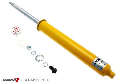 8641-1498SPORT, Koni Sport schokdemper Vooras, Honda Europe (FN, FK) 1.4i, 1.8i, 2.2CDi excl. 'R', 2006-2012, Voor: alleen voor originele veerpoten, Demping instelbaar  d.m.v. stelknop, Standaard lengte , verlaging tot max. -40mm