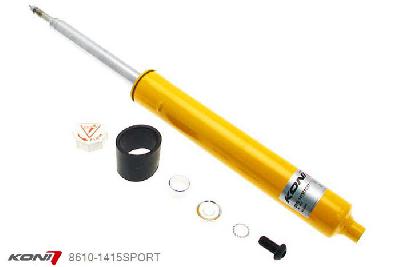 8610-1415SPORT, Koni Sport schokdemper Vooras, Honda Hatchback, 2000-2005, (EP4), Voor: alleen voor 55mm diameter veerpoten, Demping instelbaar  d.m.v. stelknop, Standaard lengte , verlaging tot max. -40mm