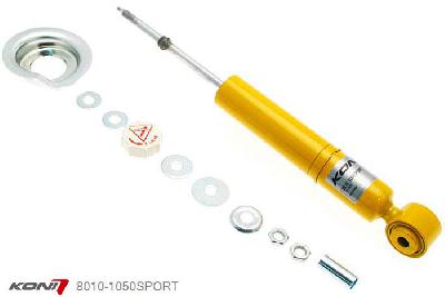 8010-1050SPORT, Koni Sport schokdemper Achteras, Honda Hatchback, 2001-2005, (EP3) Type R, Demping instelbaar  d.m.v. stelknop, Standaard lengte , verlaging tot max. -40mm