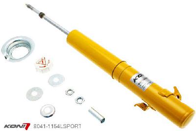 8041-1154LSPORT, Koni Sport schokdemper Vooras links, Honda Prelude (BB) incl. 4WS (4-wheel steering), 1992-1996, met deze dempers kan ca. 20mm verlaagd worden, Demping instelbaar  d.m.v. stelknop, Standaard lengte , verlaging tot max. -40mm