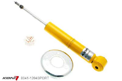 8041-1204SPORT, Koni Sport schokdemper Achteras, Mazda Eunos Roadster 1.6-16V, 1.8-16V, 1989-1997, met deze dempers kan ca. 15 mm verlaagd worden, Demping instelbaar  d.m.v. stelknop, Standaard lengte , verlaging tot max. -40mm