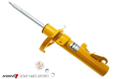 8741-1487LSPORT, Koni Sport schokdemper Vooras links, Mazda Sedan en Hatchback, 3-12-2008, incl. Mazda Sport ophanging, Demping instelbaar  d.m.v. stelknop, Standaard lengte , verlaging tot max. -40mm